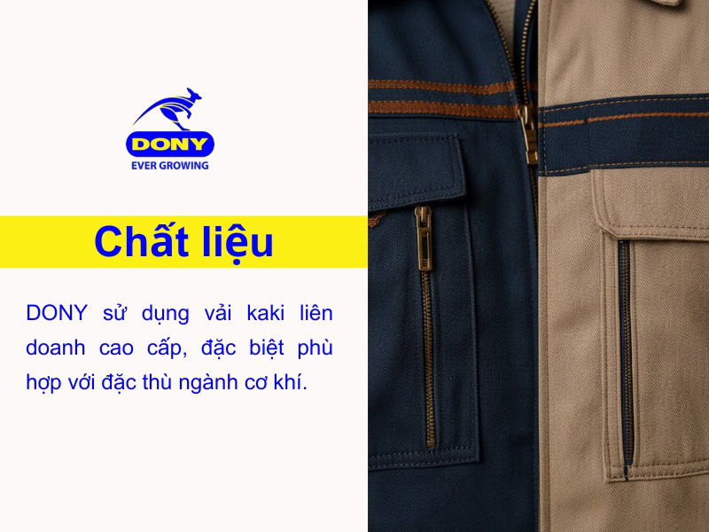 vai may dong phuc cong nhan co khi tay dai