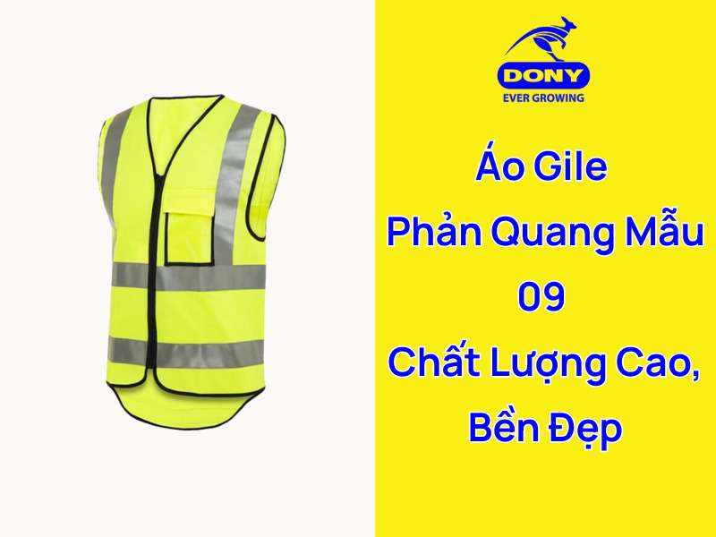 Áo gile phản quang mẫu 09 chất lượng cao