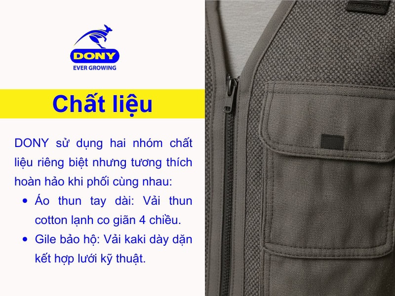 chat lieu may dong phuc bao tri ao thun phoi gile