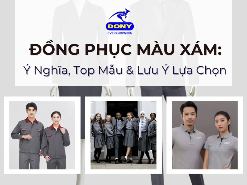 áo đồng phục màu xám