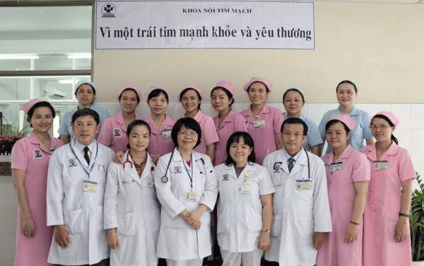 Đồng phục y tá Bệnh viện Đa khoa Triều An