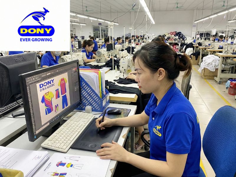 DONY hỗ trợ thiết kế & may đồng phục GYM – AEROBIC chuẩn form vận động
