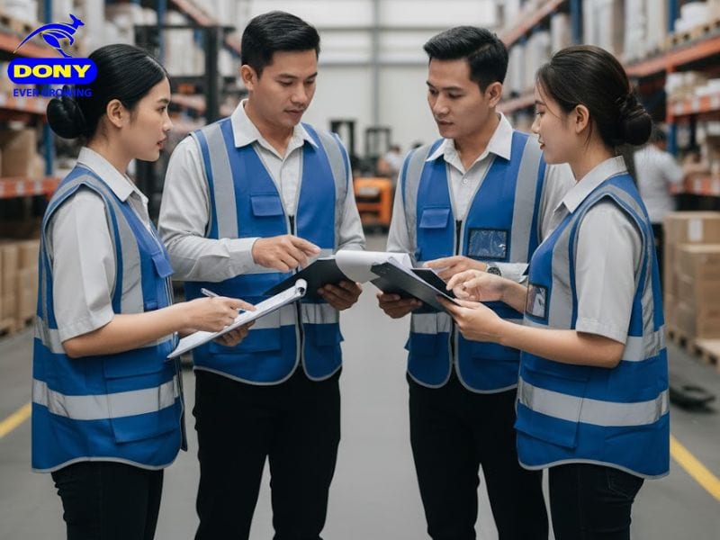 mau sac ao gile xanh coban