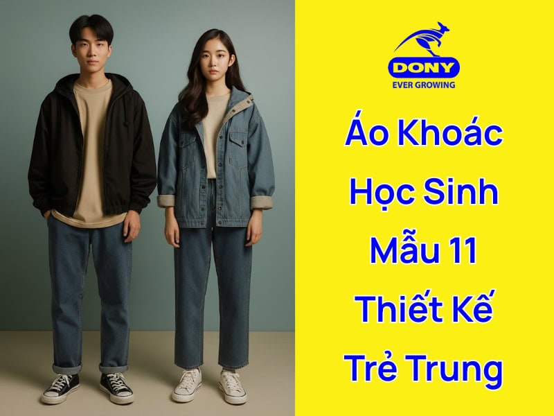 áo khoác đồng phục học sinh 11