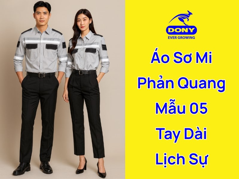Áo sơ mi bảo hộ lao động phản quang