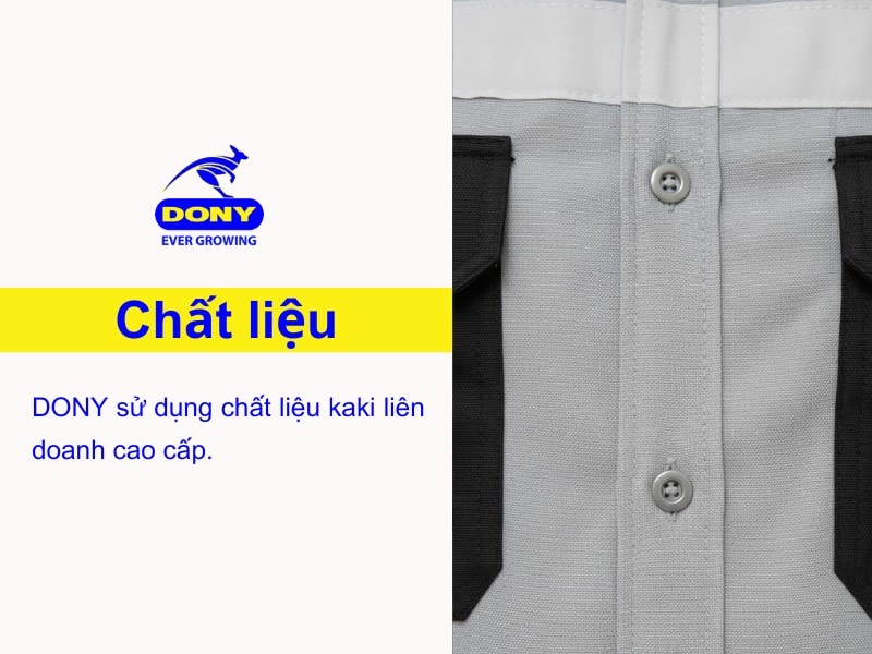 Chất liệu kaki thoáng khí, thấm hút mồ hôi hiệu quả giúp người mặc luôn khô thoáng