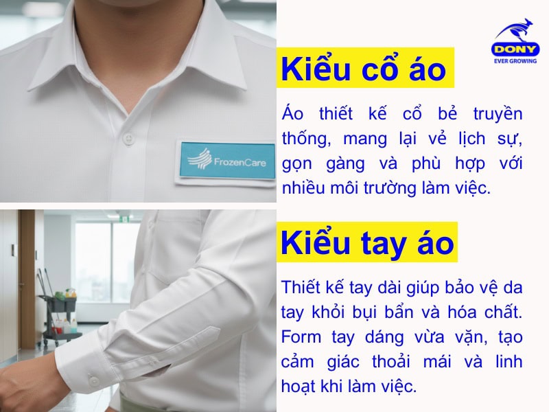 kieu co va tay ao dong phuc tap de