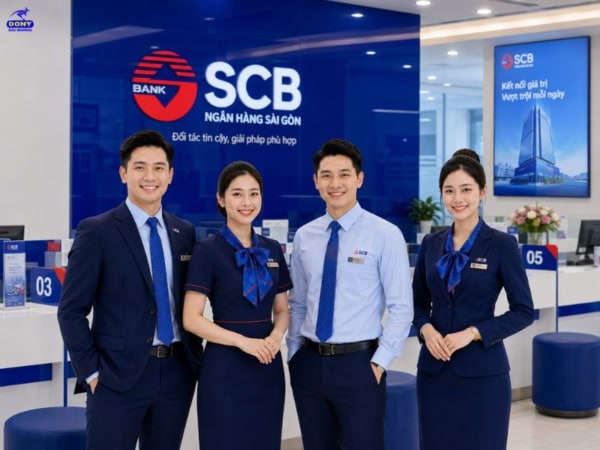 Mẫu đồng phục của ngân hàng SCB đẹp