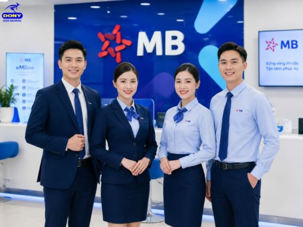 Mẫu đồng phục của ngân hàng MB Bank