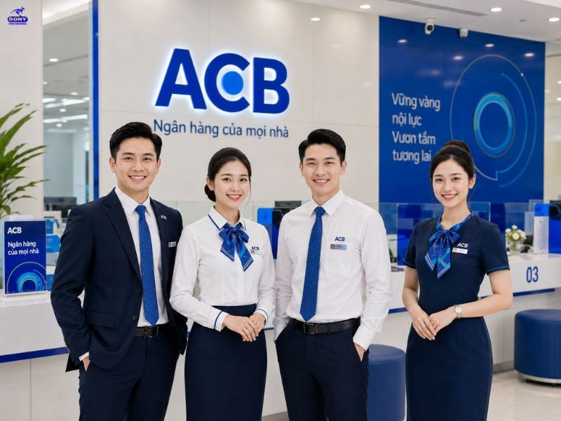 Mẫu đồng phục ngân hàng ACB đẹp