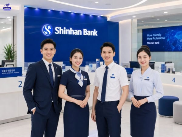 Mẫu đồng Phục Shinhan Bank