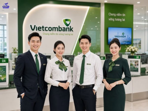 Mẫu đồng phục ngân hàng Vietcombank