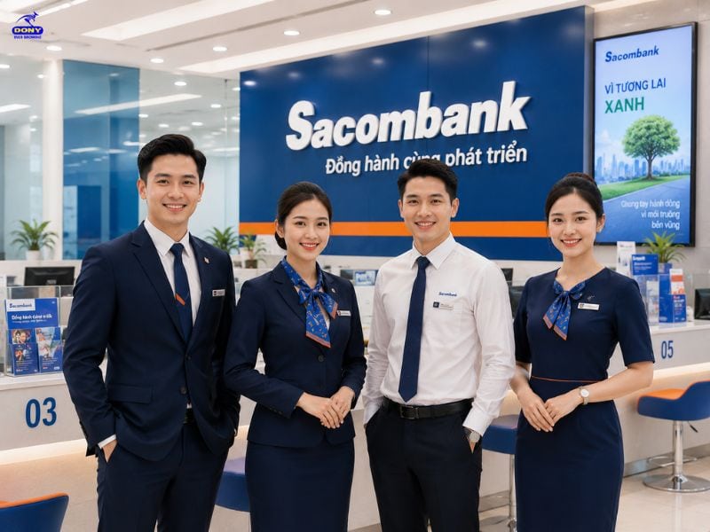 Mẫu đồng phục ngân hàng Sacombank