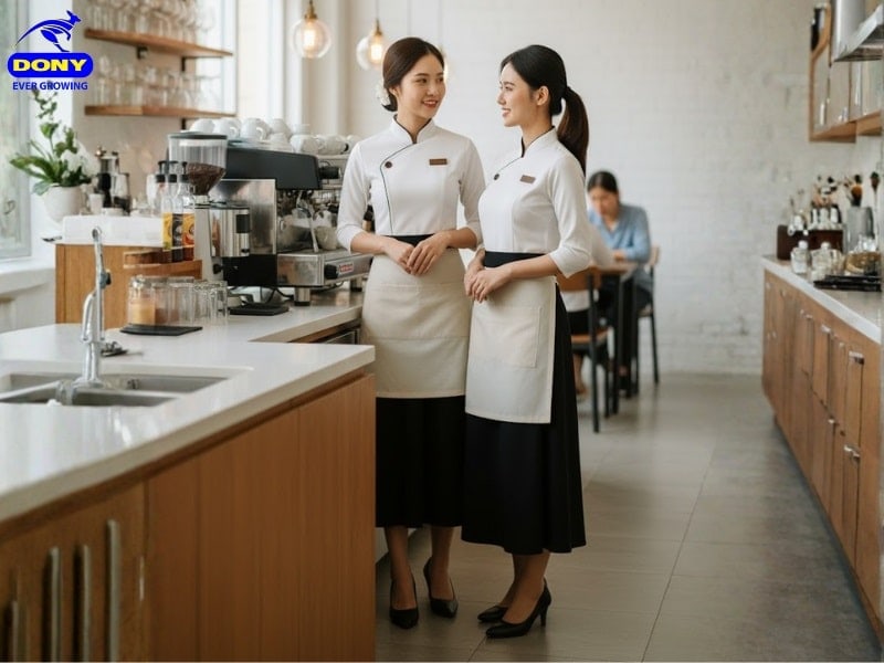 mua sac dong phuc nha hang