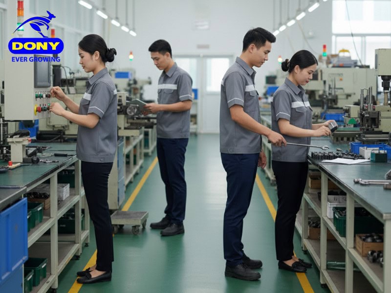 Áo sử dụng gam xám trung tính, mang lại vẻ chuyên nghiệp, sạch sẽ