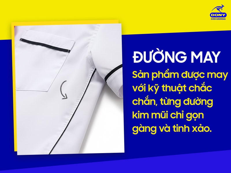 Đường may chắc chắn, gọn gàng.