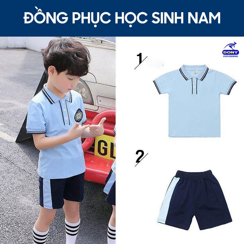 Trang phục nam năng động khi phối với quần short.