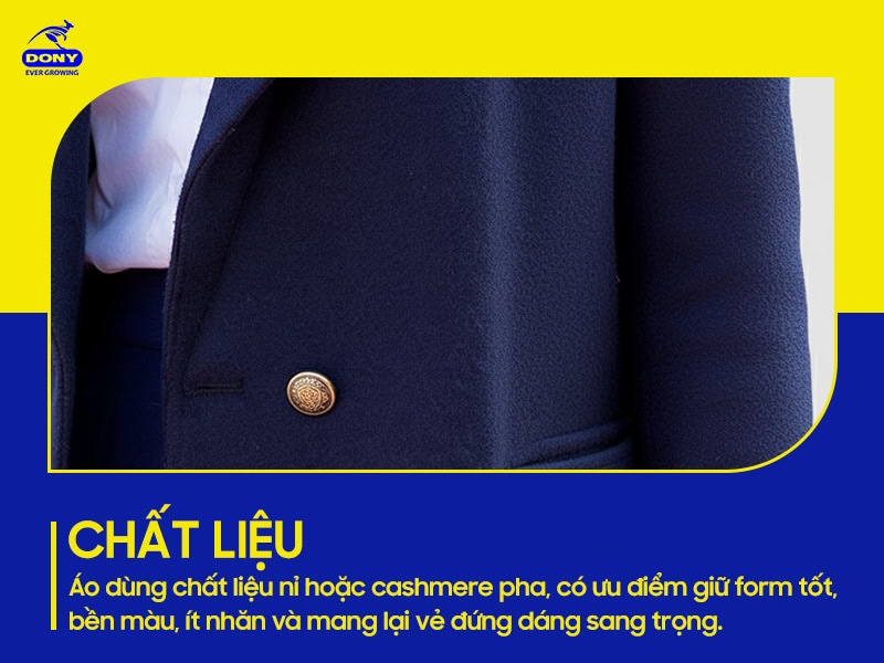 Chất liệu nỉ hoặc cashmere pha giúp giữ form, bền màu.