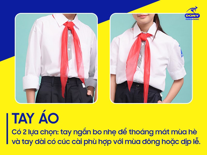 Có 2 kiểu tay ngắn và tay dài phù hợp từng hoạt động.
