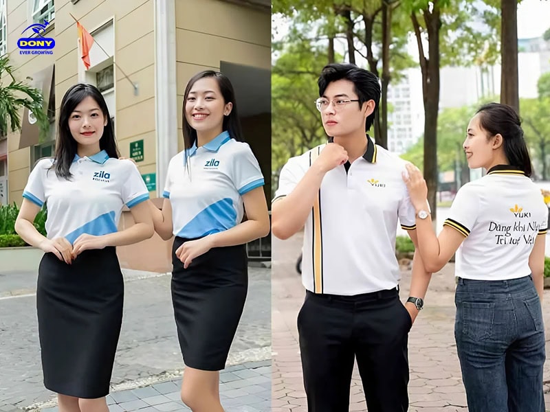 Áo đồng phục polo tăng sự đoàn kết nội bộ.