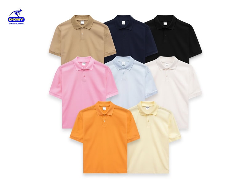 Mẫu áo polo đồng phục tay ngắn.