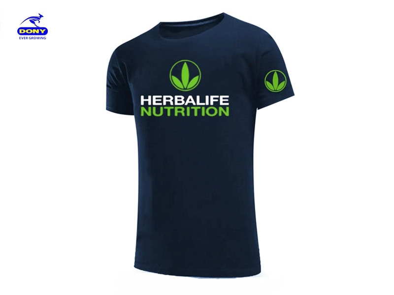 Áo thun Herbalife thiết kế màu xanh than in logo Nutrition.