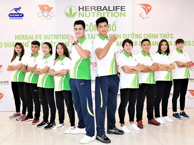 Áo thun Herbalife dành cho chương trình nội bộ công ty.