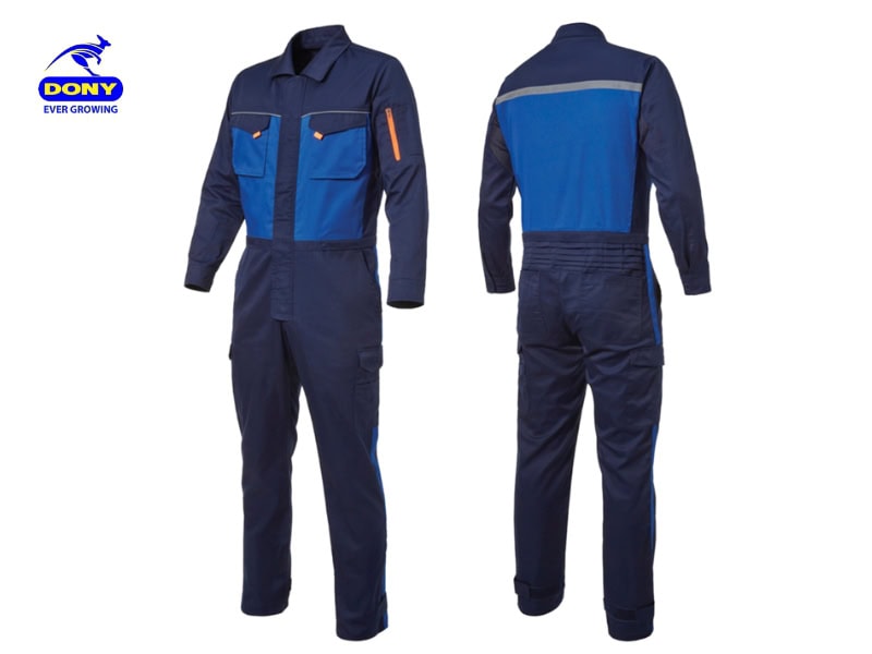 Thiết kế bảo hộ lao động áo liền quần.