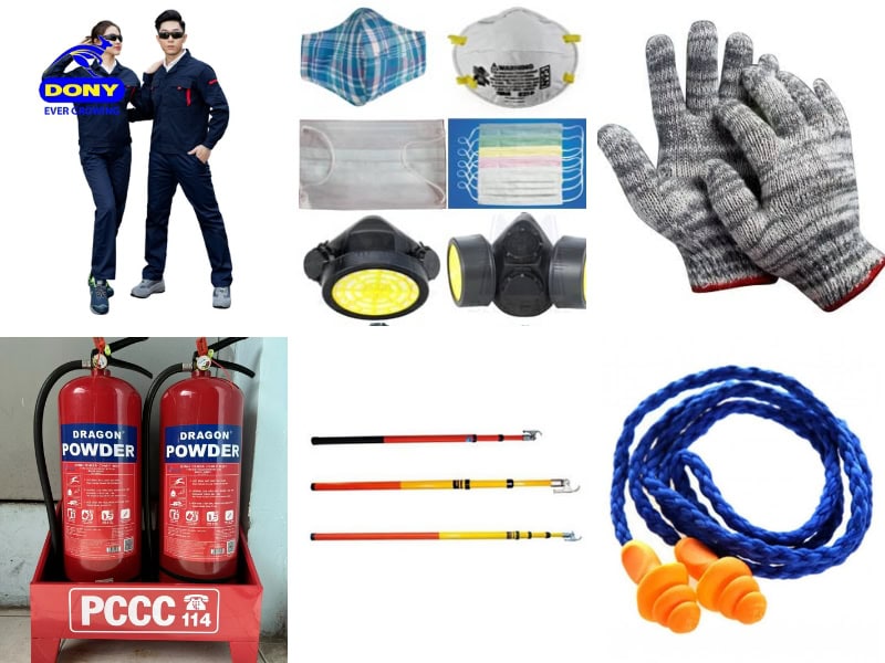 Danh mục đồ bảo hộ lao động.