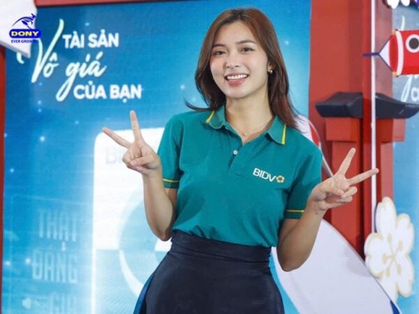 Áo polo đồng phục BIDV.