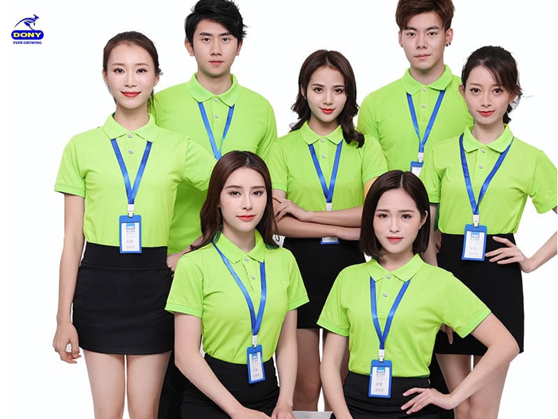 Áo polo đồng phục công ty màu xanh lá-1.