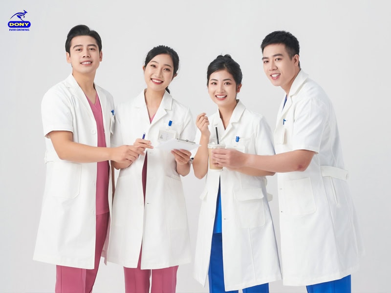 Đồng phục nhân viên y tế thể hiện sự uy tín và tin tưởng.