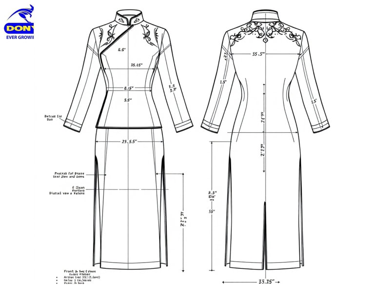 Đồng phục lễ tân áo dài-3