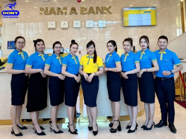 Áo thun đồng phục của nhân viên ngân hàng Nam Á-2