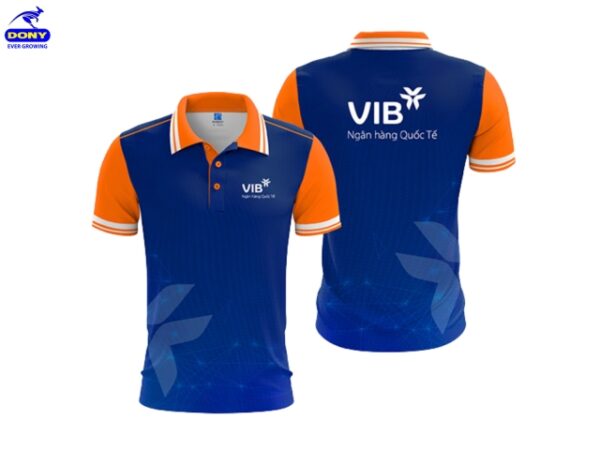 Áo phông polo đồng phục ngân hàng VIB-2