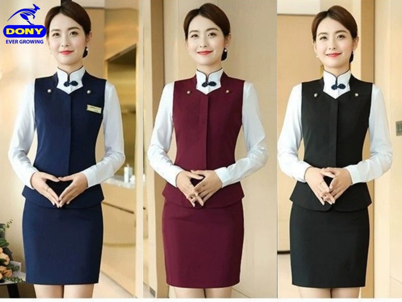 Mẫu đồng phục lễ tân nhà hàng-1