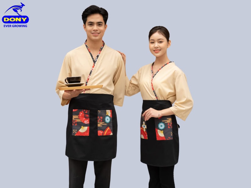 Mẫu đồng phục nhà hàng phong cách Nhật Bản-1