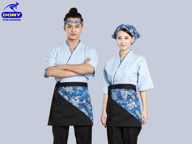 Mẫu đồng phục nhà hàng phong cách Nhật Bản-3