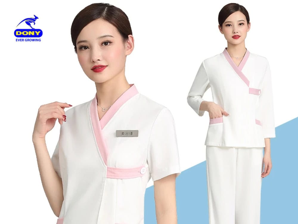 mẫu váy đồng phục spa