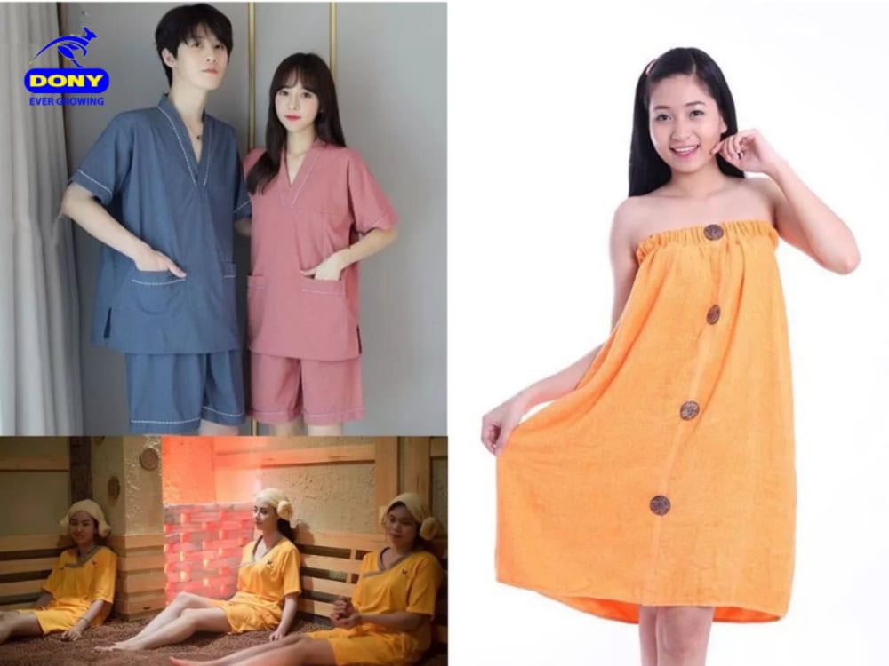 quần áo cho khách spa