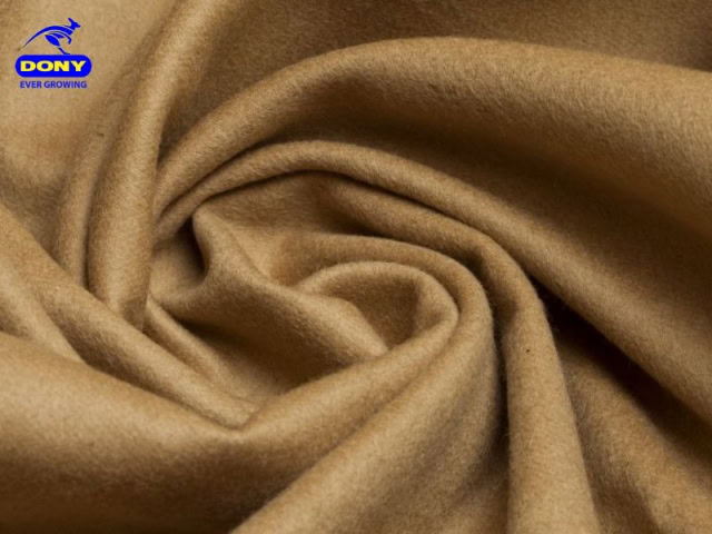 Vải Wool pha sợi tổng hợp.