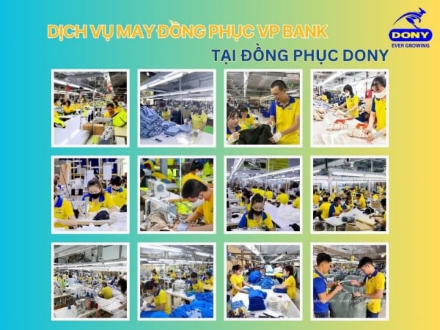 Dịch vụ may đồng phục Vp Bank tại Xưởng May DONY.
