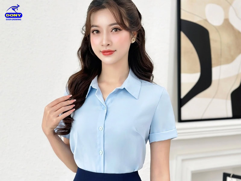 ao so mi dong phuc nu