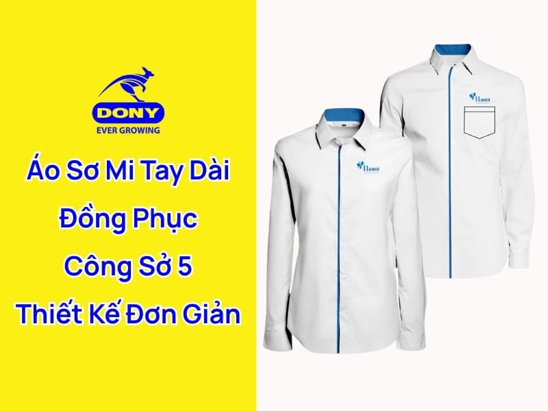 áo sơ mi tay dài đồng phục công sở