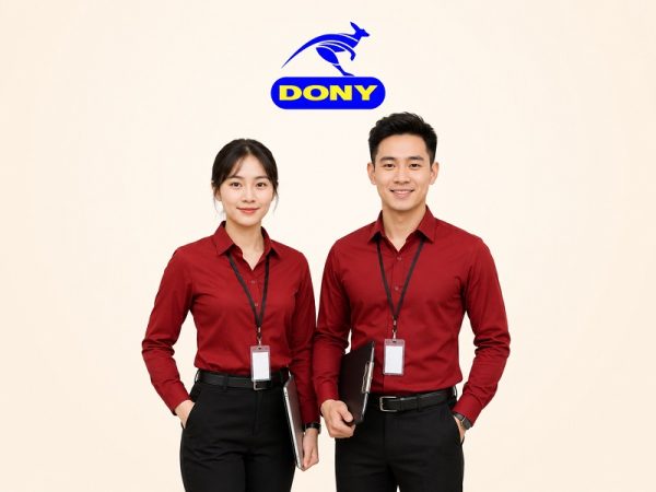 Đồng Phục Công Sở 11 Áo Sơ Mi Đỏ Tay Dài Nổi Bật