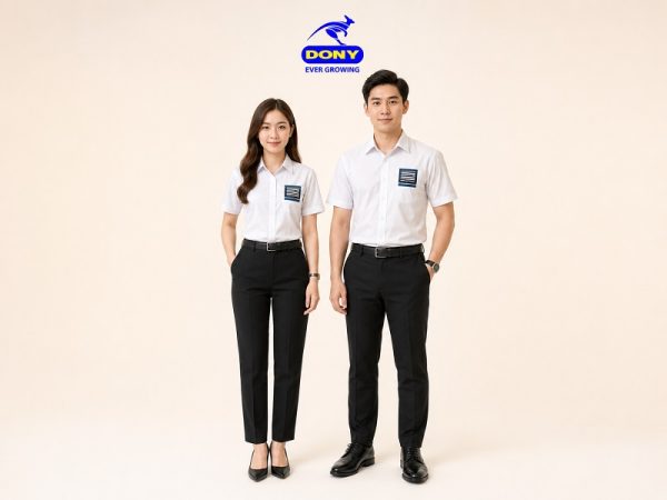 Đồng Phục Công Sở 9 Áo Sơ Mi Màu Trắng Tay Ngắn