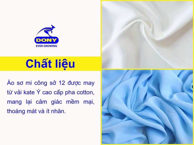 chat lieu vai may dong phuc ao so mi tay dai