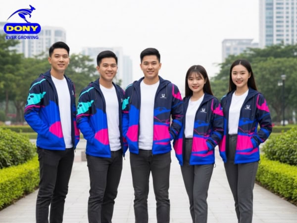 Áo Khoác Công Ty Mẫu 08 Phối Màu Năng Động, Hiện Đại