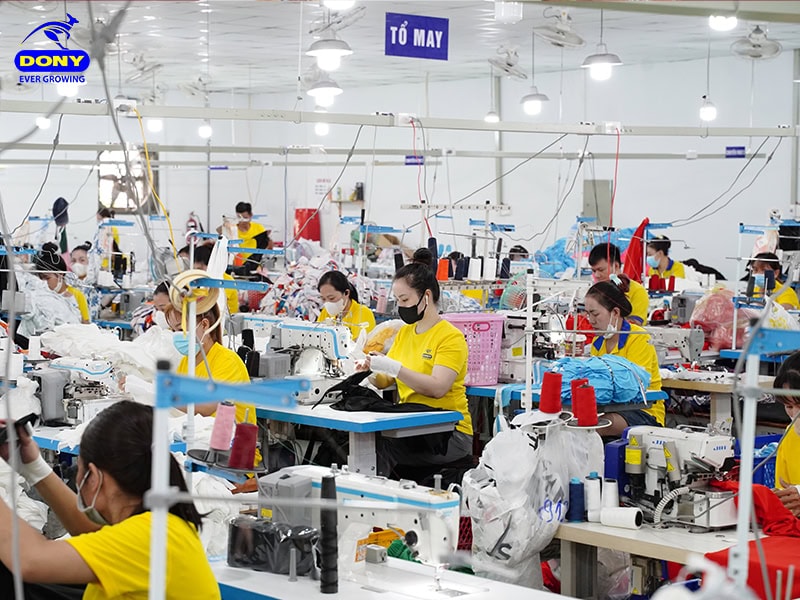 may quan ao dong phuc tai dony