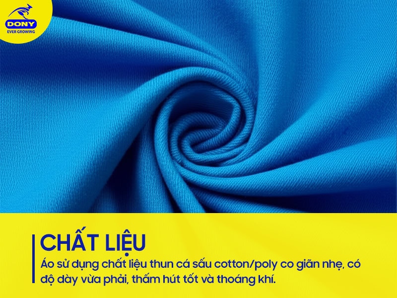 Chất liệu thun cá sấu/poly co giãn nhẹ.